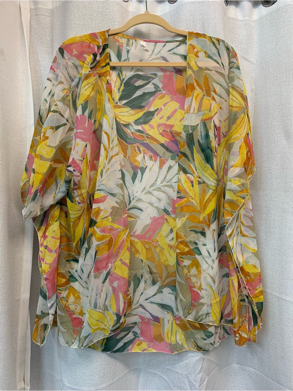 Live 4 Truth Tropical Floral Swim Coverup in Green, Yellow, Pink, Purple